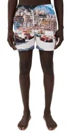 Orlebar Brown Start Your Engines Photograph Bulldog Regular-fit Swim Shorts