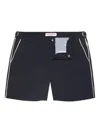 Orlebar Brown Bulldog Piped-trim Swim Shorts In Black
