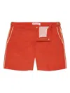 Orlebar Brown Bulldog Piping Swim Shorts In Orange