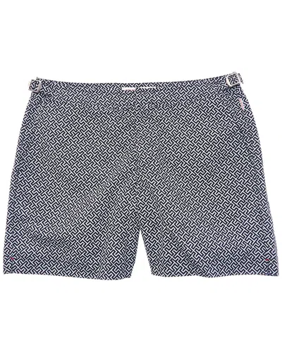 Orlebar Brown Bulldog Printed Swim Short In Gray