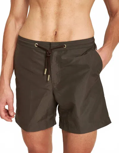 Orlebar Brown Bulldog Resort Swim Shorts In Smoked Tea In Brown