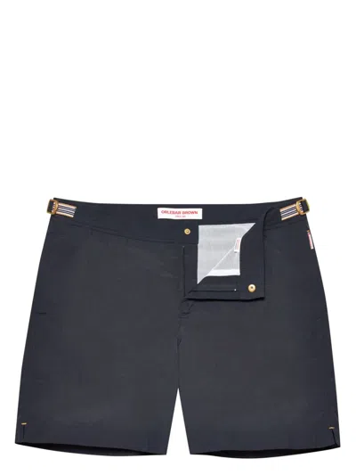 Orlebar Brown Bulldog Ribbon Swim Shorts In Black