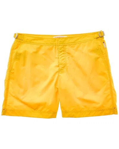 Orlebar Brown Bulldog Solid Swim Short In Yellow