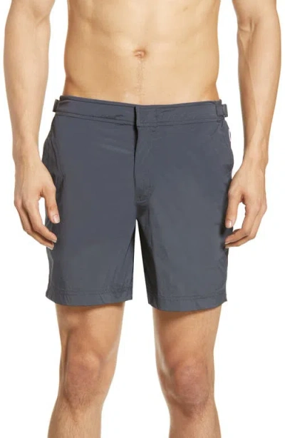 Orlebar Brown Bulldog Sport Swim Trunks In Ebony