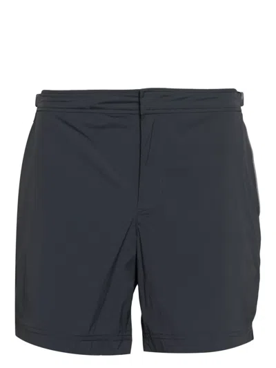 Orlebar Brown Bulldog Sport Valen Buckled Swim Shorts In Grey