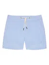 Orlebar Brown Bulldog Drawcord Seersucker 6 Swim Trunks In Blue