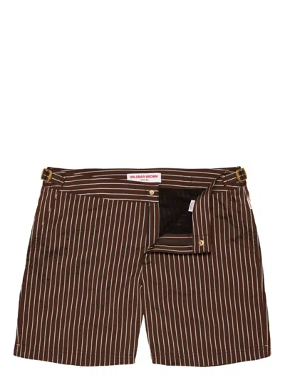 Orlebar Brown Bulldog Swim Shorts In Braun