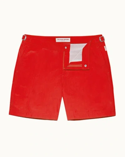 Orlebar Brown Bulldog Swim Shorts In Rescue Red