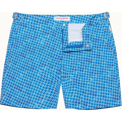 Orlebar Brown Bulldog Tailored-fit Swim Shorts In Catalina Blue