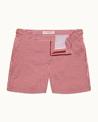 Orlebar Brown Bulldog Tailored-fit Swim Shorts In Dark Vermillion