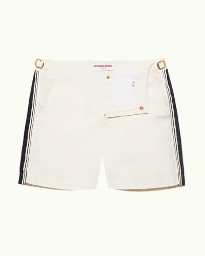 Orlebar Brown Bulldog Tailored-fit Swim Shorts In White Sand