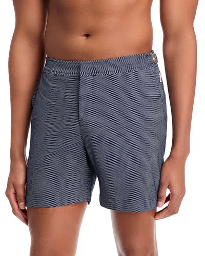 Orlebar Brown Bulldog X Jacquard Swim Short In Honeycomb