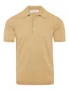 Orlebar Brown Burnham Cotton-blend Polo Shirt In Brown