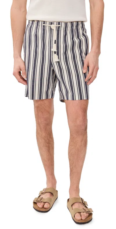 Orlebar Brown Alex Striped Shorts In Black