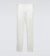 Orlebar Brown Carsyn Tapered Pleated Linen And Cotton-blend Trousers In White