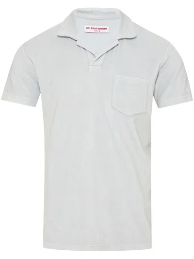 Orlebar Brown Chest-pocket Polo Shirt In Grey