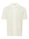 Orlebar Brown Chevron-pattern Crochet Shirt In White