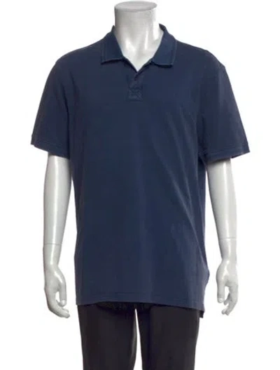 Pre-owned Orlebar Brown Collar Short Sleeve Polo Shirt In Blue