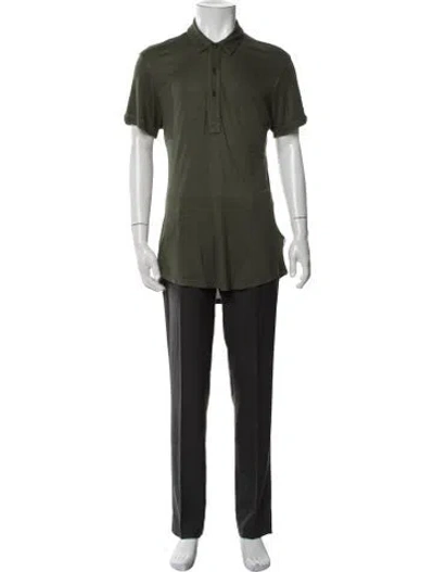 Pre-owned Orlebar Brown Collar Short Sleeve Polo Shirt In Green