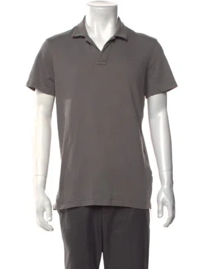 Pre-owned Orlebar Brown Collar Short Sleeve Polo Shirt In Grey
