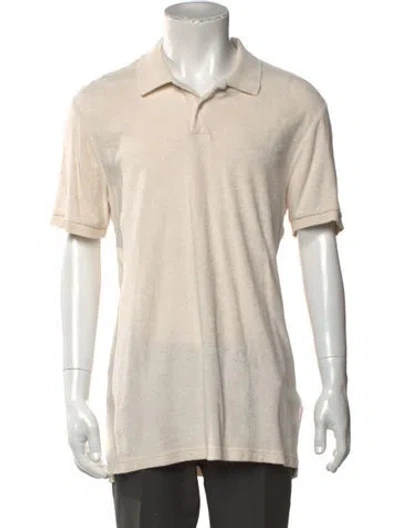 Pre-owned Orlebar Brown Collar Short Sleeve Polo Shirt In Neutral
