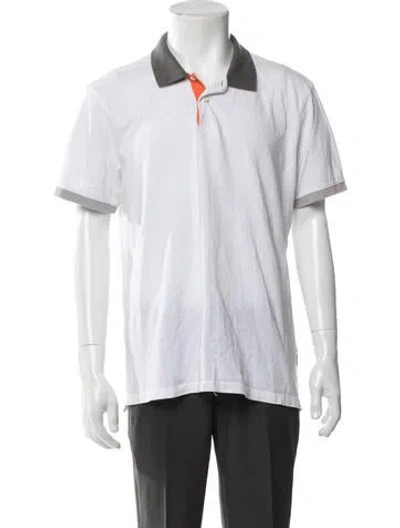 Pre-owned Orlebar Brown Collar Short Sleeve Polo Shirt In White
