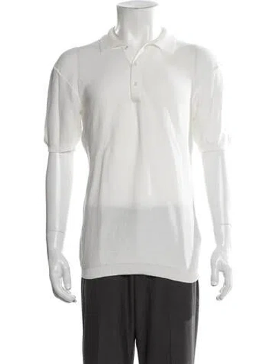 Pre-owned Orlebar Brown Collar Short Sleeve Polo Sweater In Neutral