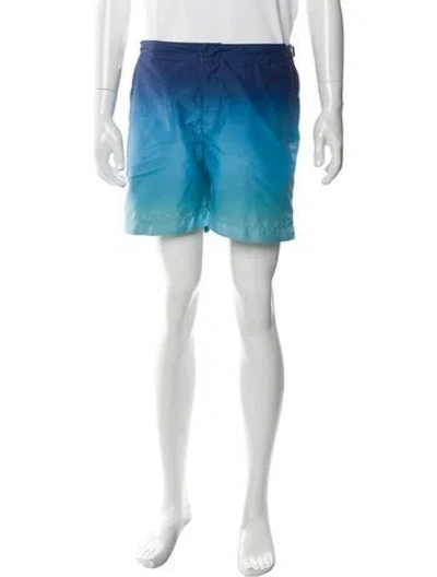 Pre-owned Orlebar Brown Colorblock Pattern Swim Trunks In Multi