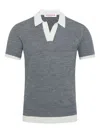Orlebar Brown Horton Slim-fit Merino Wool And Cotton-blend Polo Shirt In Gray