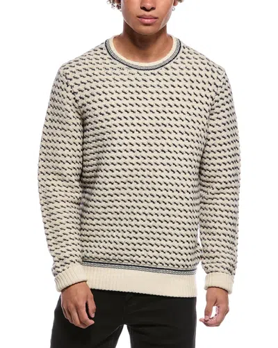 Orlebar Brown Corrin Wool-blend Crewneck Sweater In Animal Print