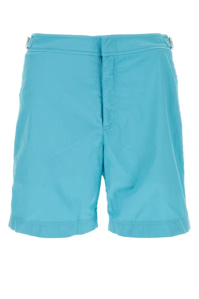 ORLEBAR BROWN ORLEBAR BROWN LIGHT BLUE NYLON BULLDOG SWIMMING SHORTS