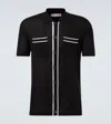 Orlebar Brown Cotton And Silk Polo Shirt In Black