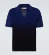 Orlebar Brown Cotton Crochet Polo Shirt In Blue