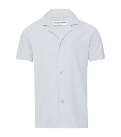 Orlebar Brown Cotton Howell Shirt In Blue