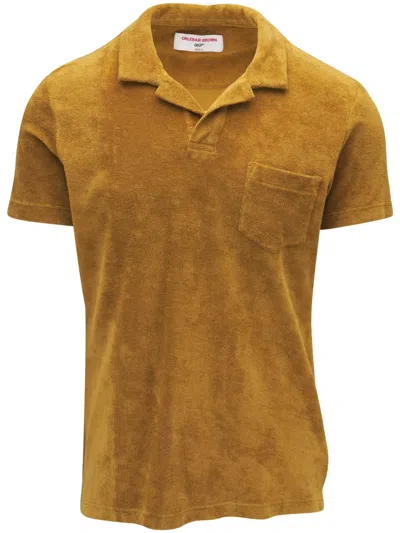 Orlebar Brown Klassisches Poloshirt In Gelb