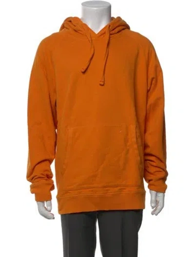 Pre-owned Orlebar Brown Crew Neck Long Sleeve Hoodie In Orange