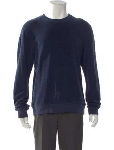 Pre-owned Orlebar Brown Crew Neck Long Sleeve Sweatshirt In Blue