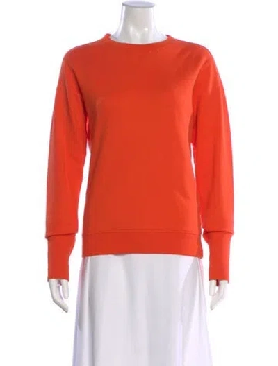 Pre-owned Orlebar Brown Crew Neck Long Sleeve Sweatshirt In Orange
