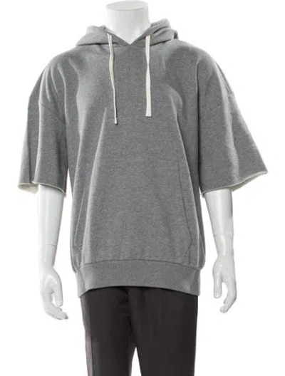 Pre-owned Orlebar Brown Crew Neck Short Sleeve Hoodie W/ Tags In Gray