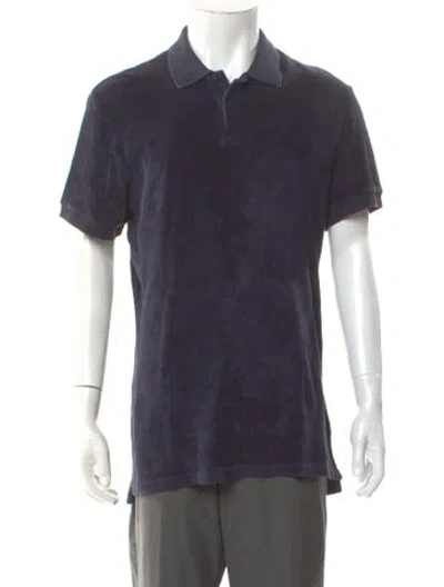 Pre-owned Orlebar Brown Crew Neck Short Sleeve Polo Shirt In Blue