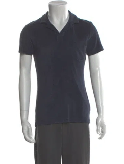 Pre-owned Orlebar Brown Crew Neck Short Sleeve Polo Shirt In Gray