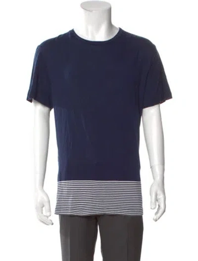 Pre-owned Orlebar Brown Crew Neck Short Sleeve T-shirt In Blue