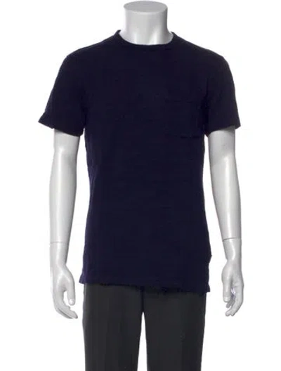 Pre-owned Orlebar Brown Crew Neck Short Sleeve T-shirt In Blue