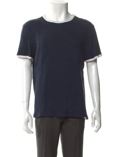 Pre-owned Orlebar Brown Crew Neck Short Sleeve T-shirt In Blue