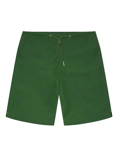 Orlebar Brown Dane Drawcord-fastening Swim Shorts In Green