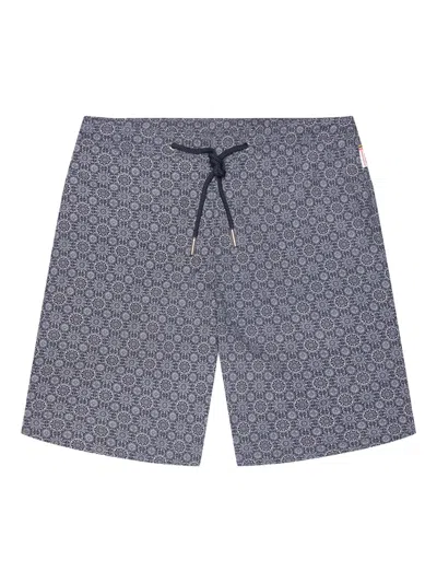 Orlebar Brown Dane Patterned Swim Shorts In Blue