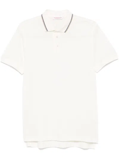 Orlebar Brown Dominic Ribbon Tippi Polo Shirt In White