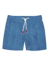Orlebar Brown Drawstring Patterned Swim Shorts In Blue