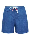 Orlebar Brown Standard Riptide Straight-leg Mid-length Printed Swim Shorts In Blue