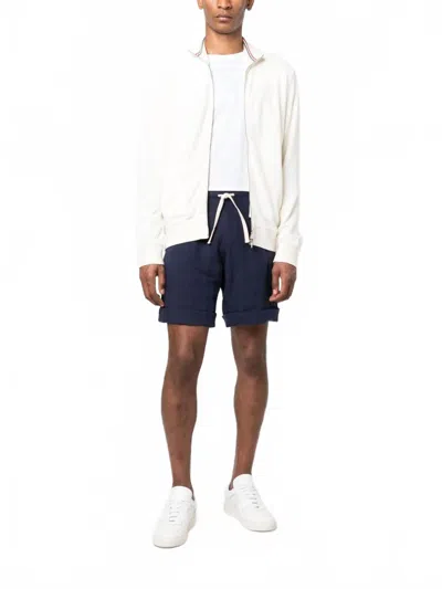 Orlebar Brown Mens White Sand Egerton Towelling-texture Regular-fit Cotton Sweatshirt